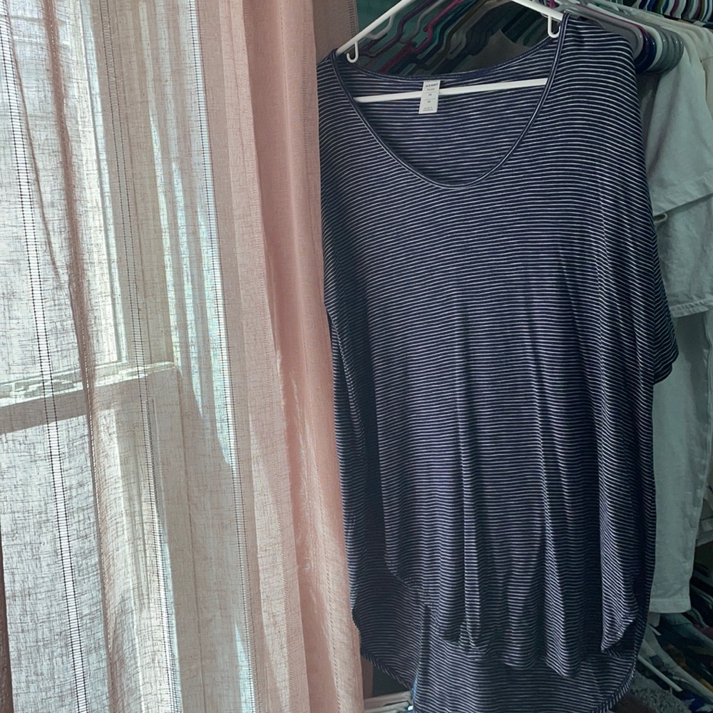 Blue Old Navy Luxe T-shirt